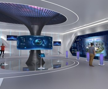 Modern Exhibition Hall-ID:790051947