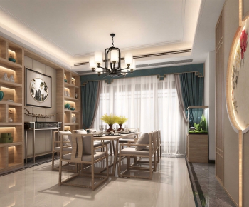 New Chinese Style Dining Room-ID:534210225