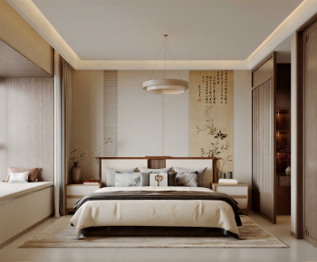 New Chinese Style Bedroom-ID:907411106
