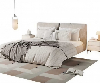 Modern Double Bed-ID:681276083