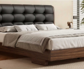 Modern Double Bed-ID:501724965