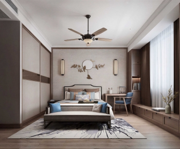 New Chinese Style Bedroom-ID:361594921