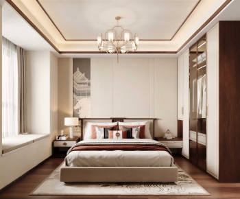 New Chinese Style Bedroom-ID:660319098