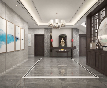 New Chinese Style Hallway-ID:354764949