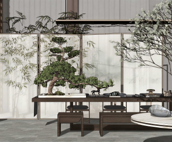 New Chinese Style Tea House-ID:577879914