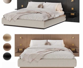 Modern Double Bed-ID:918358094