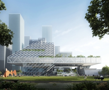 Modern Building Appearance-ID:373001171