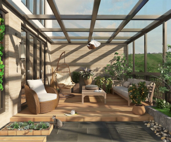 Modern Glass Sun Room-ID:408615118