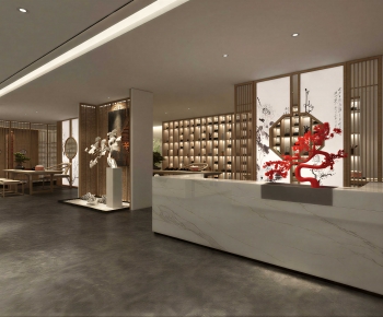 New Chinese Style Teahouse Tea House-ID:725147011