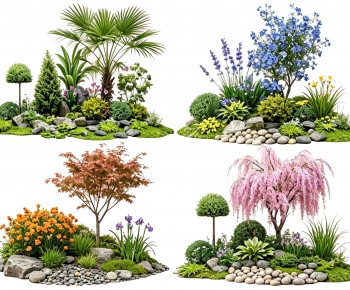 New Chinese Style Plant Landscaping-ID:465344917