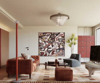 Modern A Living Room-ID:750926021