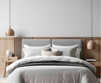 Modern Double Bed-ID:652972948