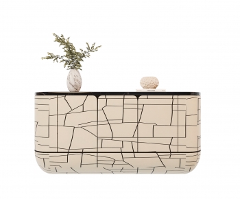 Modern Entrance Cabinet-ID:597796921