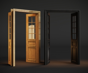 Simple European Style Double Door-ID:289139035