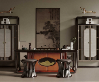 New Chinese Style Tea Tables And Chairs-ID:763608933