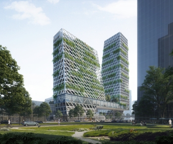 Modern Appearance Of Commercial Building-ID:166892059