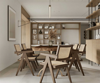 Wabi-sabi Style Dining Room-ID:577394018