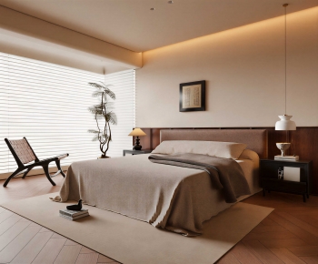 Wabi-sabi Style Bedroom-ID:319432978