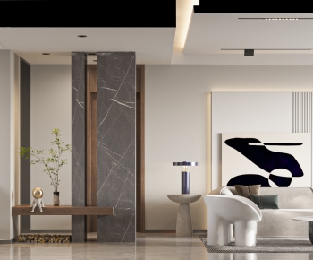 Modern A Living Room-ID:864386086