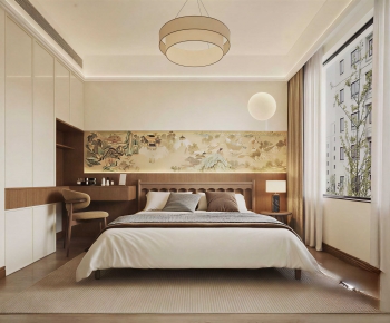 New Chinese Style Bedroom-ID:130507952