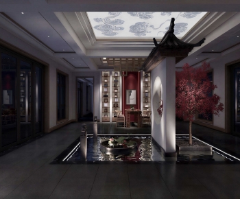 New Chinese Style Hallway-ID:411205054