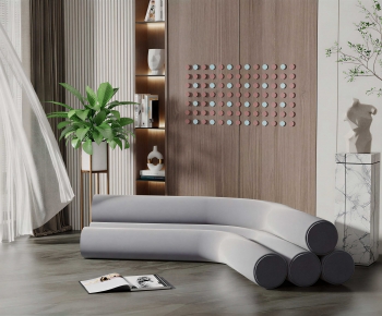 Modern Curved Sofa-ID:567502024