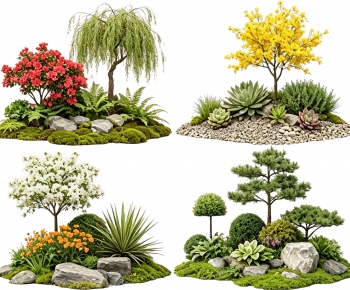 New Chinese Style Plant Landscaping-ID:941008094