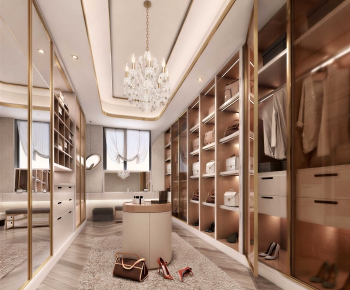 Modern Clothes Storage Area-ID:263505948
