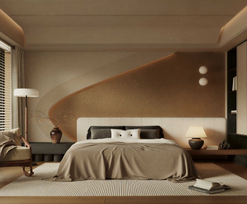 Wabi-sabi Style Bedroom-ID:622502096