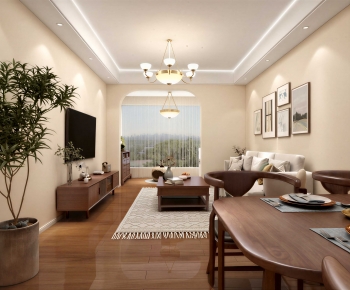 Modern A Living Room-ID:646251924
