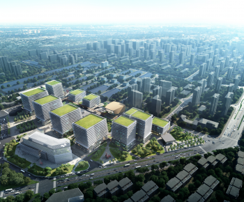 Modern Architectural Bird's-eye View Planning-ID:729439395