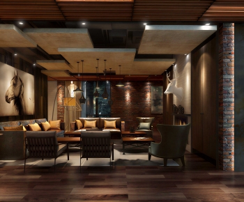 Industrial Style A Living Room-ID:246318104