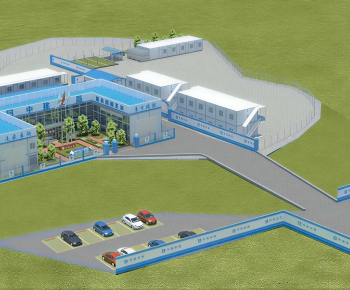 Modern Industrial Building-ID:550132993