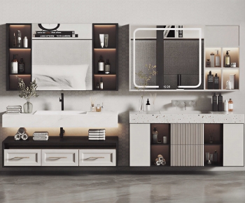 Modern Bathroom Cabinet-ID:572382936