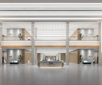 Modern Hospital Hall-ID:202872043