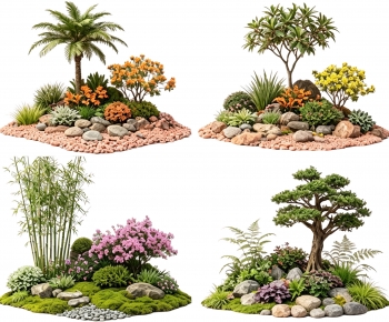 New Chinese Style Plant Landscaping-ID:380266907
