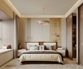 New Chinese Style Bedroom-ID:368016967