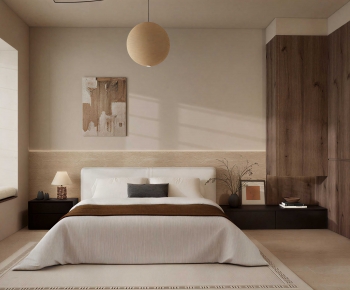 Wabi-sabi Style Bedroom-ID:751130667