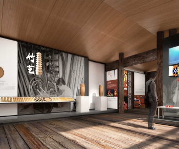 Modern Exhibition Hall-ID:382211926
