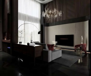 Modern A Living Room-ID:275702956