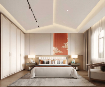 New Chinese Style Bedroom-ID:902131086