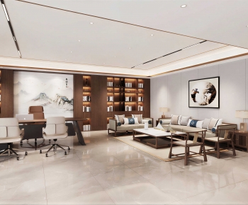 New Chinese Style Manager's Office-ID:830540907
