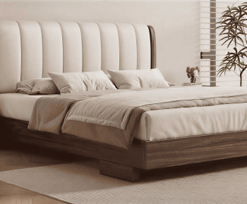 Modern Double Bed-ID:364125972