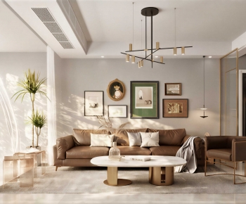Modern A Living Room-ID:649900913