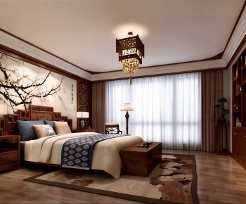 New Chinese Style Bedroom-ID:939579014