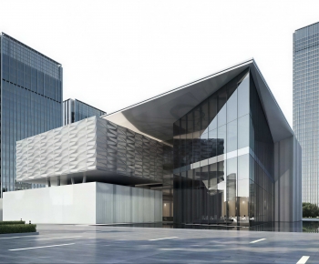 Modern Appearance Of Commercial Building-ID:741482024