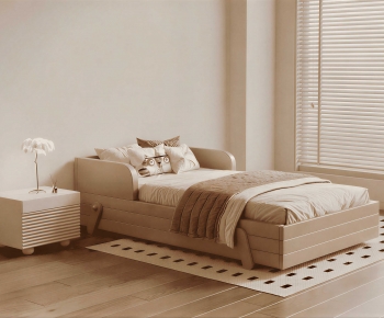 Modern Double Bed-ID:421753889