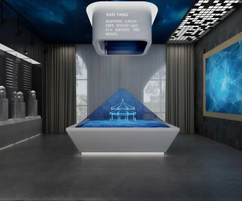 Modern Exhibition Hall-ID:392561912