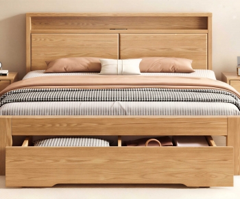 Modern Double Bed-ID:688723098