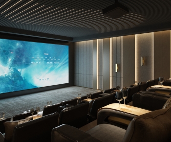 Modern Audiovisual Room-ID:493367917